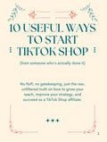 10 USEFUL WAYS TO START TIKTOK SHOP (FOR BEGINNERS)
