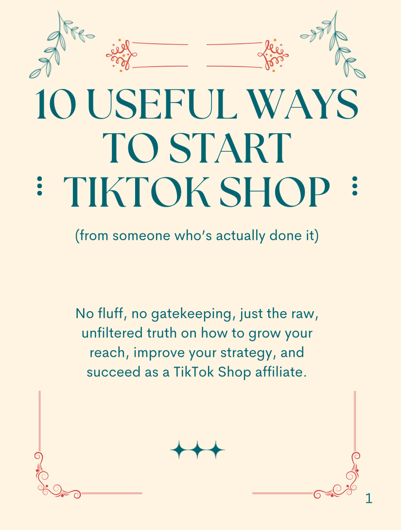 10 USEFUL WAYS TO START TIKTOK SHOP (FOR BEGINNERS)